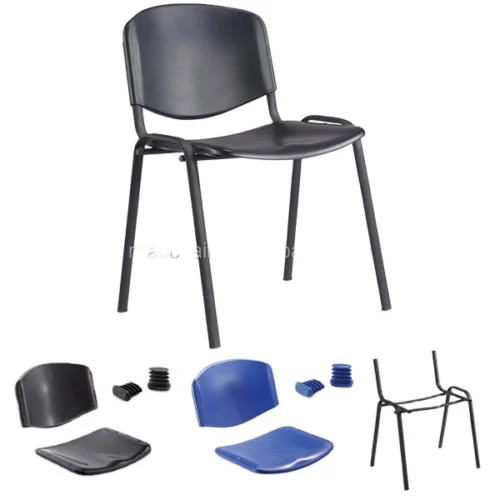 Plastic Office Chair Seat & Back Replacement Set