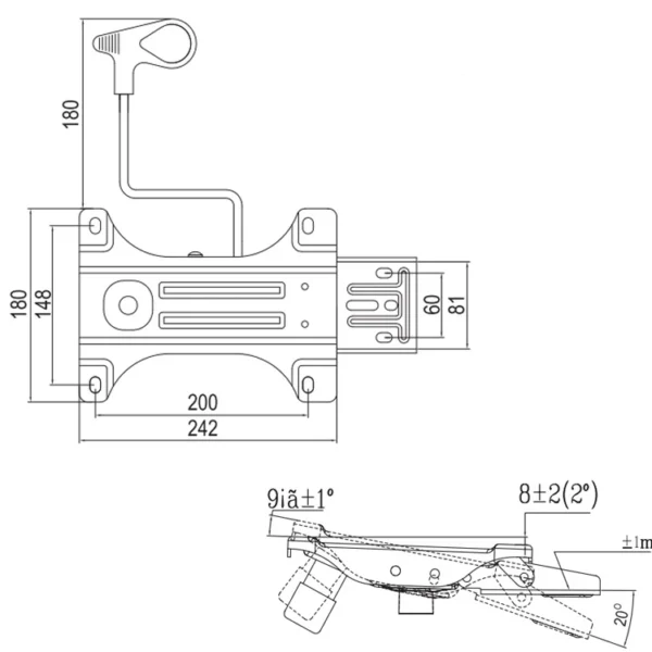 Multifunction Office Chair Tilt & Swivel Mechanism