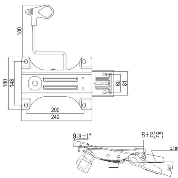 Multifunction Office Chair Tilt & Swivel Mechanism