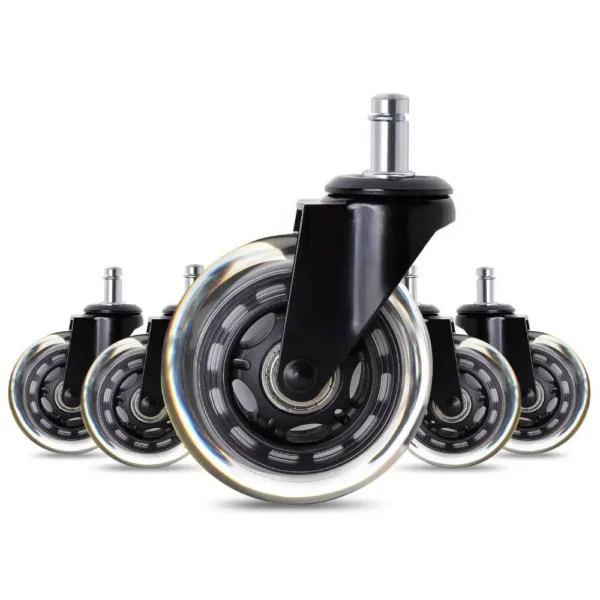3Inch PU Swivel Office Chair Replacement Caster Wheel