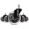 3Inch PU Swivel Office Chair Replacement Caster Wheel