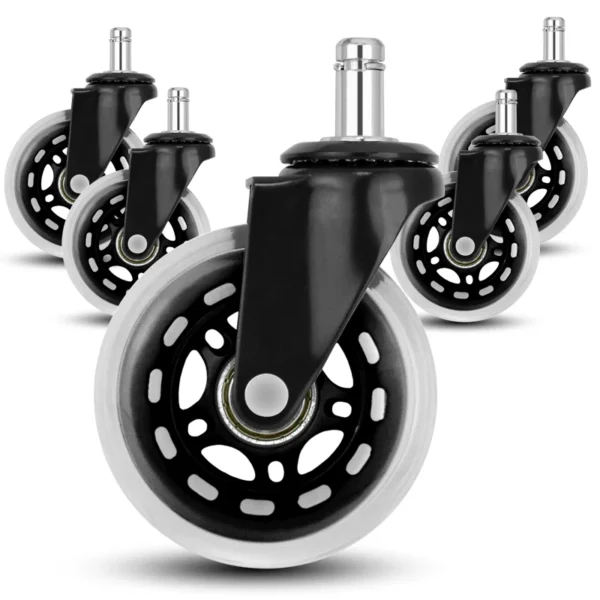 3Inch PU Swivel Office Chair Replacement Caster Wheel