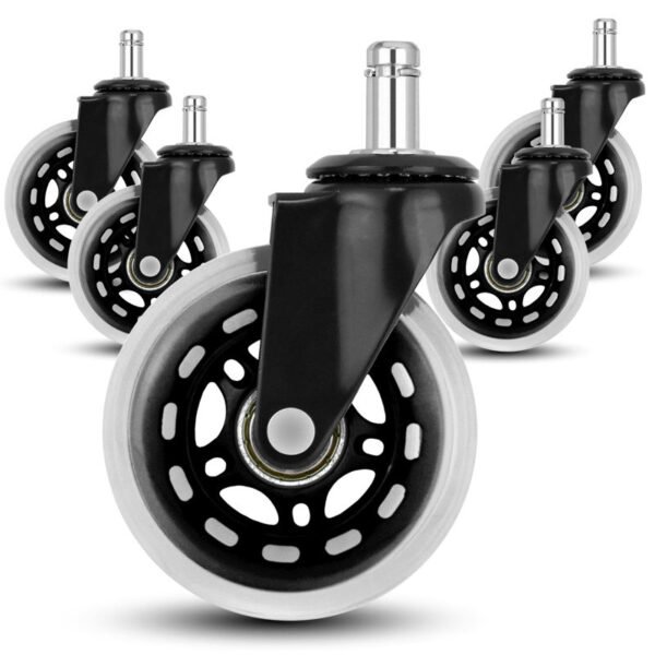 3Inch PU Swivel Office Chair Replacement Caster Wheel