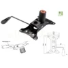 Multifunction Office Chair Tilt & Swivel Mechanism