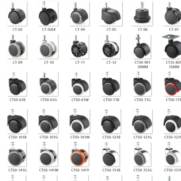Hbd5821b7c9ac40a6923b0aaaa158d812p-2.webp Nylon Swivel Office Chair Replacement Caster Wheel