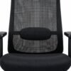 RivlinHome Lumbar Support Detail Breathable mesh backrest and lumbar support detail