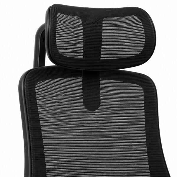 RivlinHome Headrest Detail Adjustable mesh headrest detail
