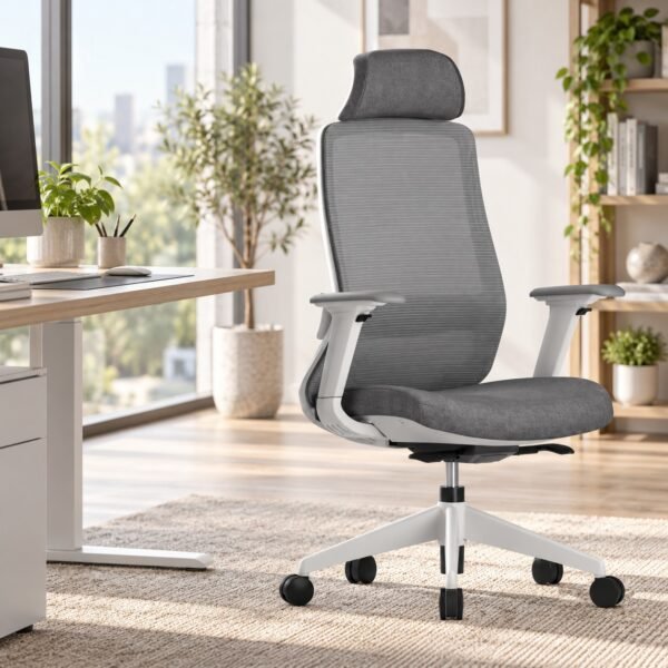 RivlinHome Ergonomic Mesh Office Chair with Adjustable Headrest & Dual Lumbar Support RivlinHome Ergonomic Mesh Office Chair with Adjustable Headrest & Dual Lumbar Support - 10